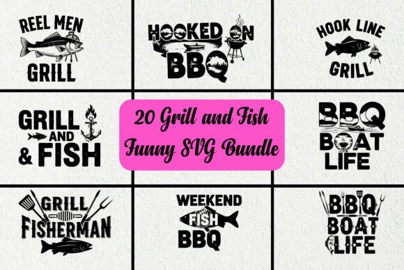 20 Grill and Fish Funny SVG Bundle Review