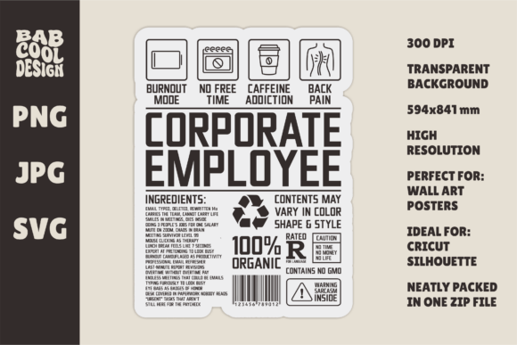 Corporate Employee Office Worker Poster Review