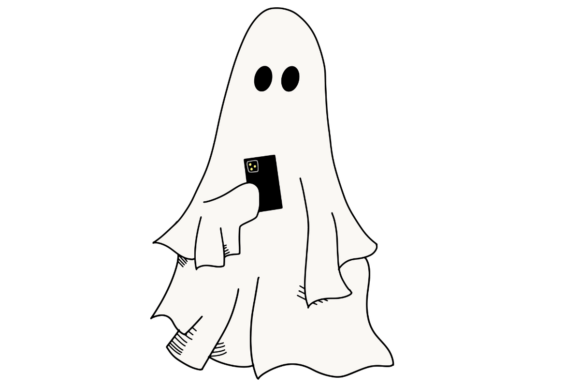 Ghost with Cell Phone: A Designer's Embroidery Review