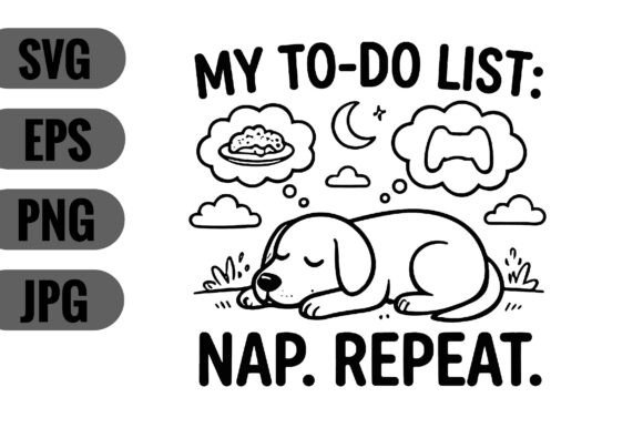 My to-Do List Nap. Repeat. – A Cozy, Humorous Embroidery Pick