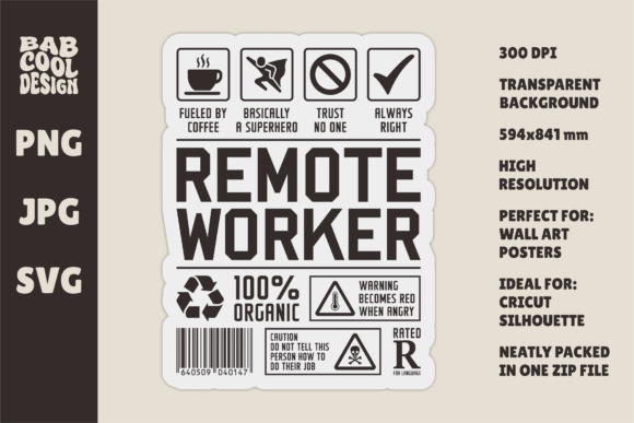 Remote Worker WFH Poster: A Designer's Review