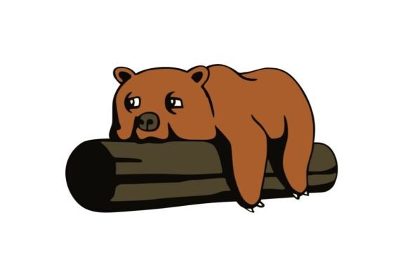 Tired Brown Bear: A Relaxed Design for Laid-Back Embroidery Projects
