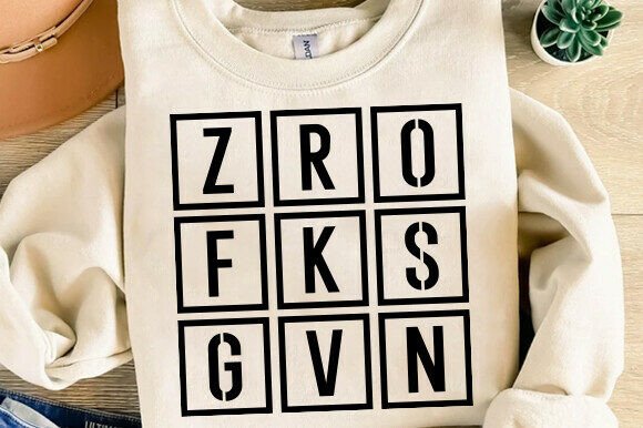 Zero Fucks Given SVG: A Bold, Funny Graphic for Real Embroidery Projects
